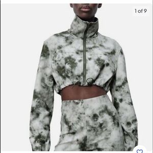 Zara cropped jacket with matching pants set